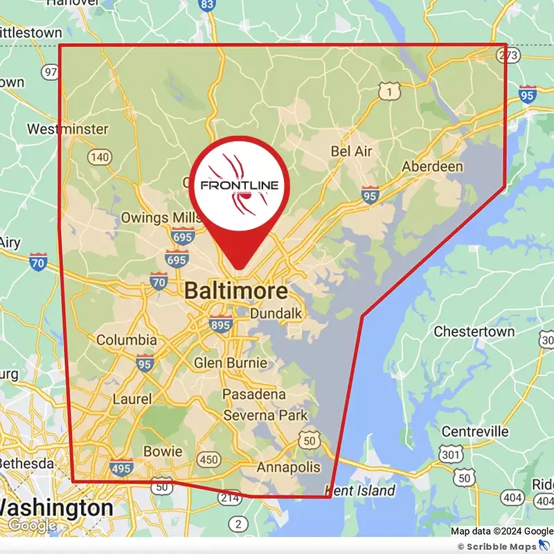  Preview Name frontline-pest-control-service-area-map-baltimore-md